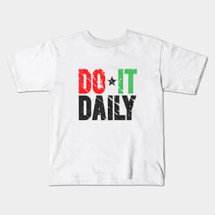 Do It Daily Washed Out Kids T-Shirt